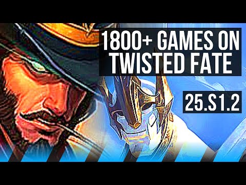 TWISTED FATE vs GALIO (MID) | 1800+ games | KR Master | 25.S1.2