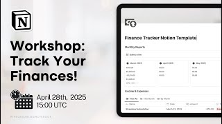 Notion Masterclass: Finance & Budget Tracking with Notion