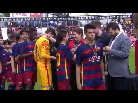 FCB Masia: L'Infantil A guanya el MIC 2016 derrotant l’Espanyol a la final (3-2)