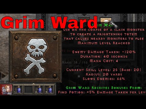 D2R Abilities & Skills - Grim Ward (Barbarian)