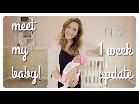 1 week newborn update | meet my baby! Video