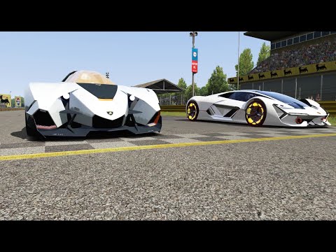 Lamborghini Egoista vs Lamborghini Terzo Millennio at Monza Full Course