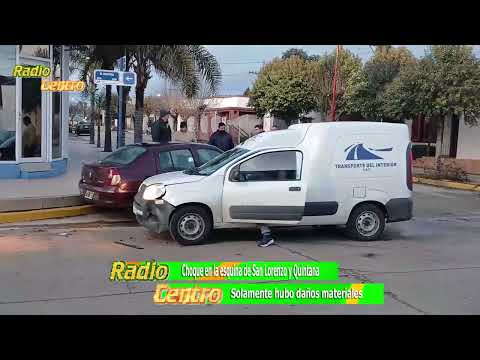 Villa Huidobro Cba - Choque en la primeras horas de la mañana de este miércoles