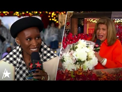 Cynthia Erivo Talks ‘Wicked’ & Gives Hoda Kotb Flowers At Her FINAL Thanksgiving Day Parade