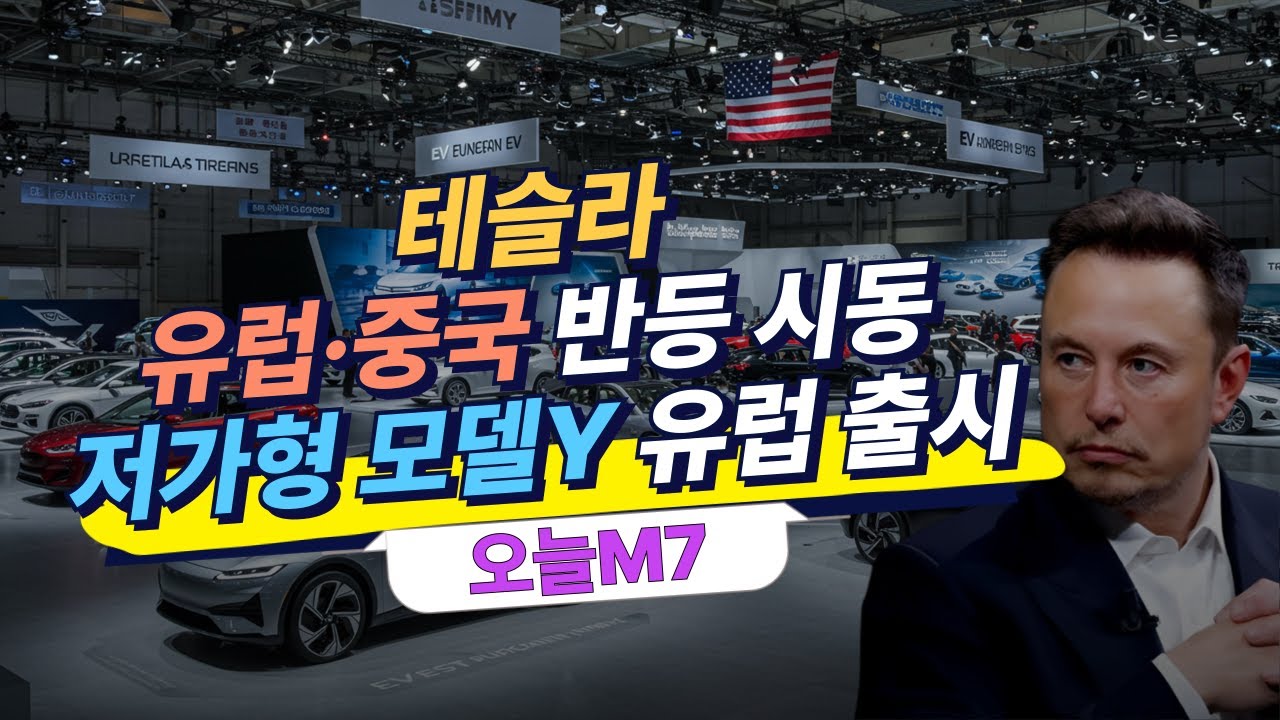 테슬라, 유럽·중국 반등 시동...저가형 모델Y 유럽 출시 [오늘M7]