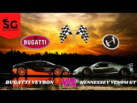 Forza Motorsport 7 Bugatti Veyron Vs Hennessey Venom GT Drag Race||SG Racing games