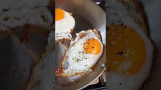 How to make crispy fried eggs #eggs #friedegg #cooking
