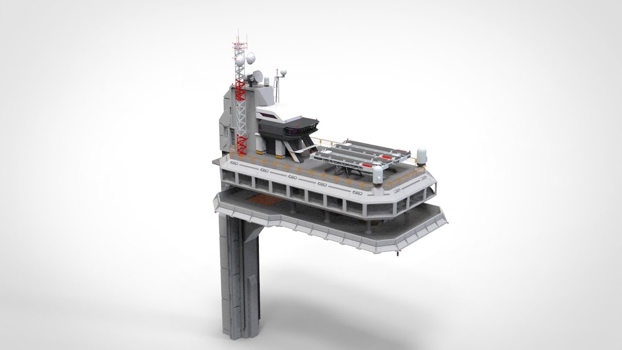 雷达平台5 3D 模型