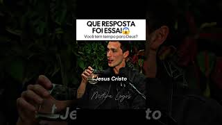 Ele até travou depois da resposta!😳👏