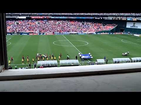 Pre-Game introductions for USA v Jamaica - June 19, 2011