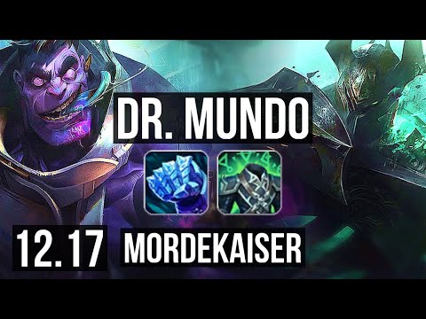 DR. MUNDO vs MORDEKAISER (TOP) | 7 solo kills, 300+ games | KR Diamond | 12.17