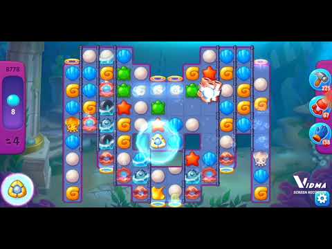 Fishdom. 8778 super hard level no boosters and diamonds. 9 moves
