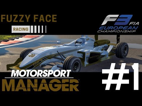 FUZZYFACE RACING #1 (S01E01) - DREAMING OF FORMULA 1 - MOTORSPORT MANAGER | FIRE MOD | CREATE A TEAM