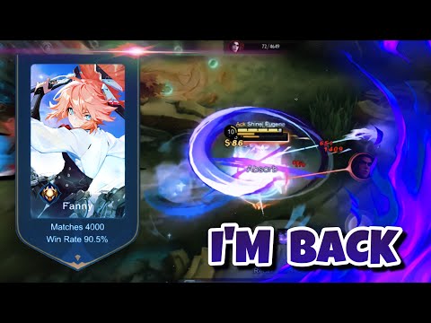 FANNY 4000 MATCH, 90% WIN RATE AGGRESSIVE RANKED GAMEPLAY - MLBB