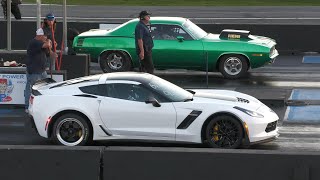 New vs Old Muscle cars drag racing