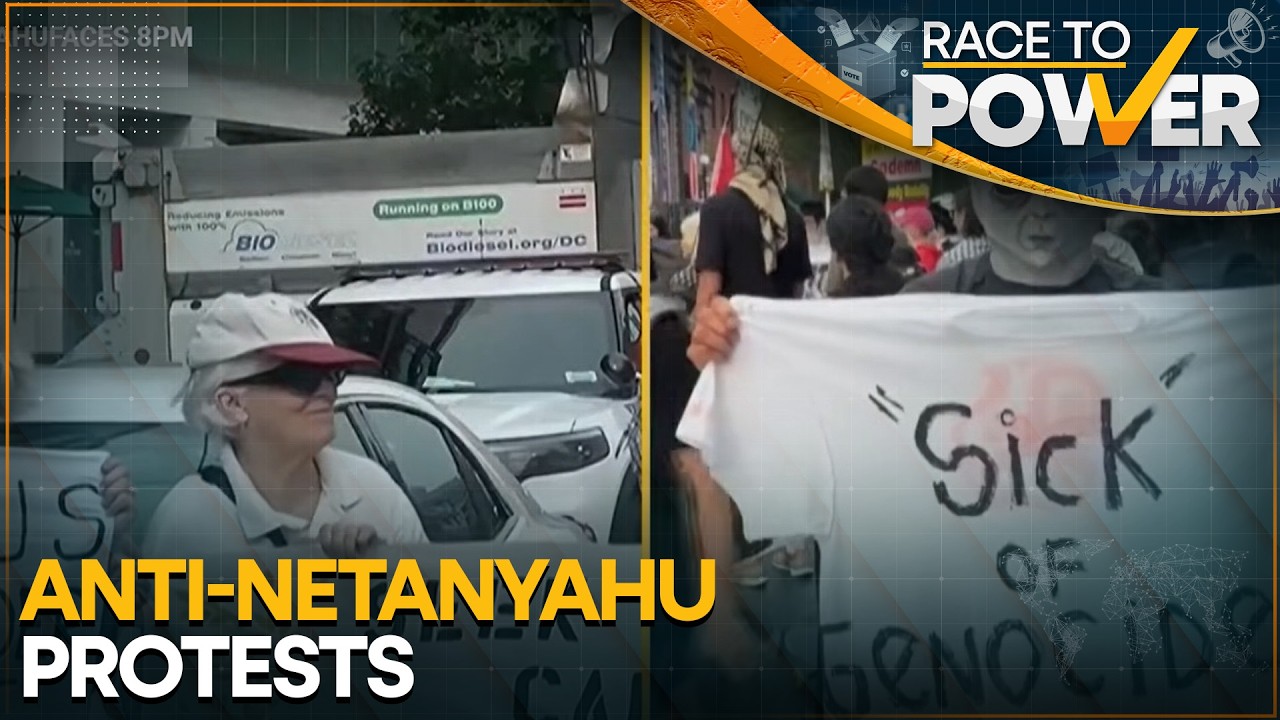 Protests Against Benjamin Netanyahu During His Visit to the United States | Trump-Netanyahu Meet