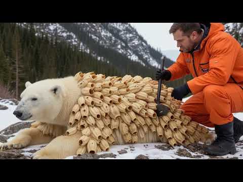Heartwarming rescue! SRT rescued a polar bear trapped by bees!