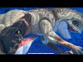 Distortus Rex Battles Mosasaurus Underwater With Spinosaurus Mamenchisaurus Jurassic World Rebirth