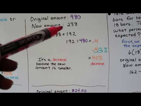 G E D Math 12c Finding The Percent Of Increase Or Decrease
