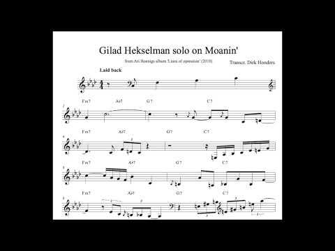 Moanin’ guitar solo - Gilad Hekselman (Ari Hoenig - Lines of Oppression 2010)