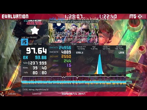 StepMania - 2024-6-14 - [15][138] Eientewi set House set of Imperishable Night - 97.64%