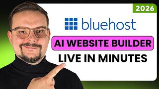 Bluehost AI Website Builder Tutorial (2026) -  From Prompt to Live Site in Minut
