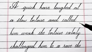 Most beautiful and EASY cursive handwriting for beginners/ very Neat handwriting