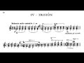 Astor Piazzolla: Cinco Piezas for Guitar: IV. Tristón (Score video)