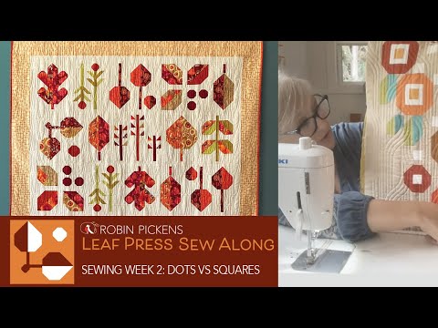 LEAF PRESS Sew Along_ Stitch and flip corners - DOT VS SQUARES