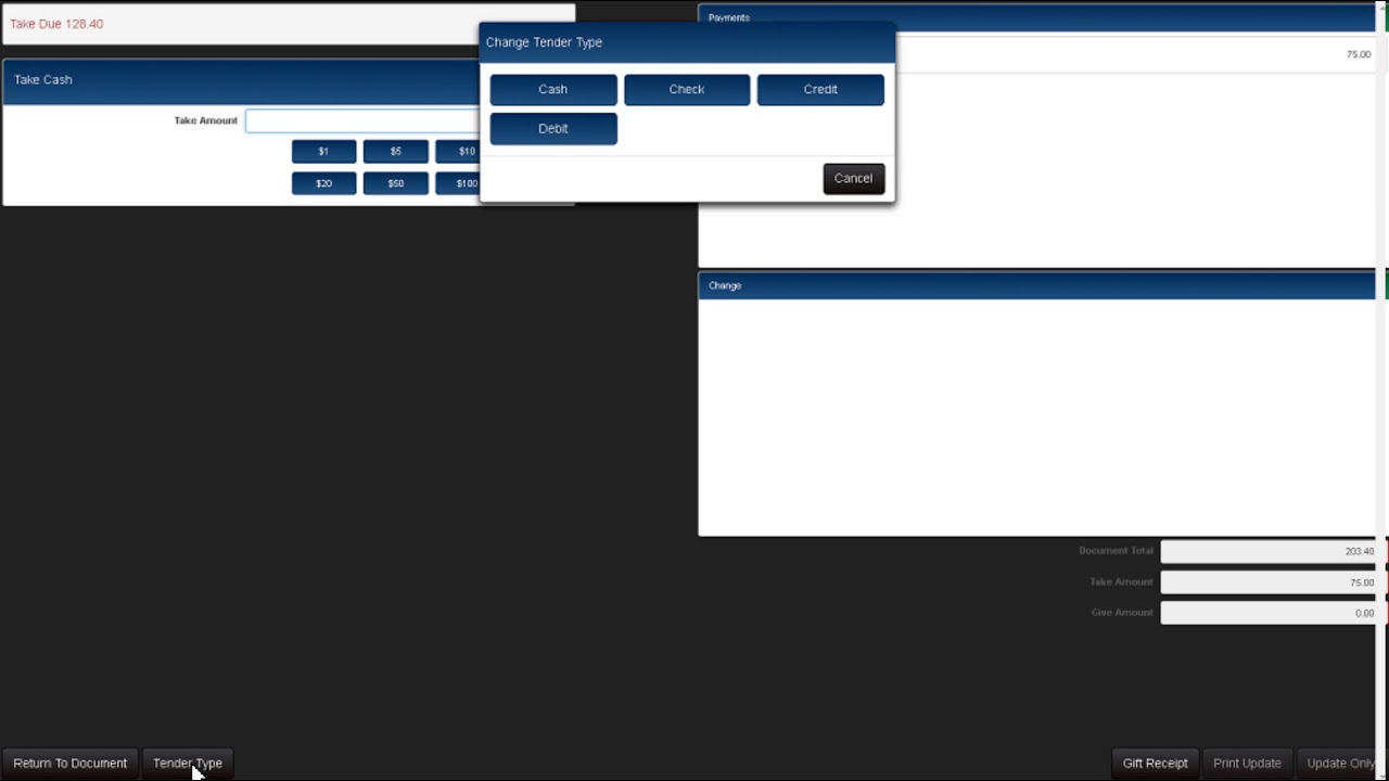 Retail Pro Prism - How to take Split Payments on a POS Transaction
