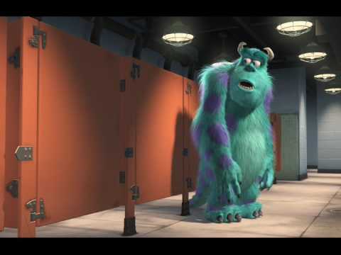 Monsters Inc Boo singing in the bathroom
