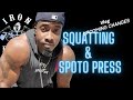 VLOG| UPDATE AND CHANGES| Squatting and Spoto press workout.