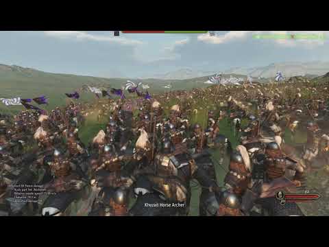 Mount & Blade II: Bannerlord Clips Cavalry Charge Horse Archers vs Sturgian Spearmen PC Gaming Mods