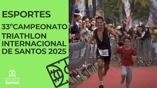 33º Campeonato Triathlon Internacional de Santos 2025 #esportes