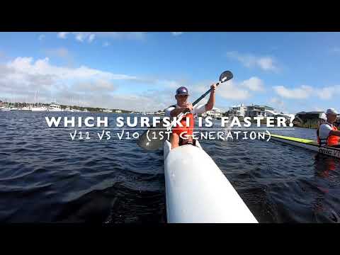 Which surfski is faster? V11 versus V10