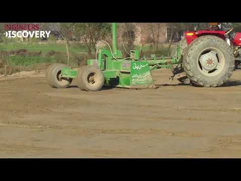 Laser Land Leveler Working | लेजर लैण्ड लेवलर | How to level land? || Laser Guided Land Leveler ||