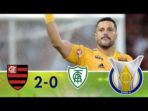 Melhores Momentos - Flamengo 2 x 0 América-MG (21/04/2018) - Campeonato Brasileiro