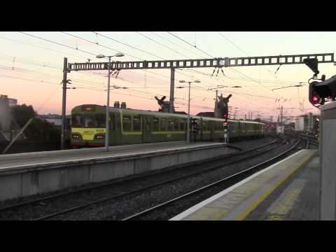Irish Rail 8100 EMU 8102 + 8114 + 8108 departs Dublin Connolly