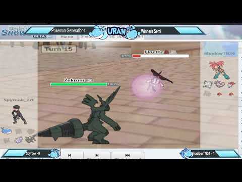 Pokemon Showdown Generations Winners Semi Spyrook VS ShadowTN34