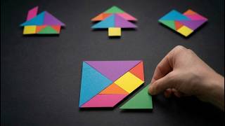 How to Make a Paper TANGRAM PUZZLE! (DIY Brain Game)