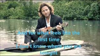 Eddie Vedder - Goodbye with lyrics