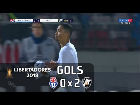 Universidad de Chile 0 x 2 Vasco - Libertadores 2018 - Sportv HD⁶⁰