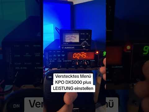 Leistung einstellen KPO DX5000 plus Hidden Menü Verstecktes Menü