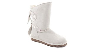 BEARPAW Willow Suede Tie Detail Boot with NeverWet