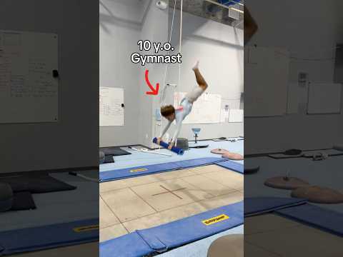 He invented this at 10 years old 🤯 #gymnastics #gymnast #olympics #sports  #LA28 #olympic #ncaa