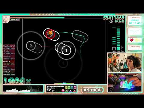 osu! FOX RAVEL - Apoptosis Queen [Doom Desire] 99.43% 2114/2115x - 386pp