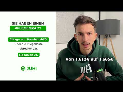 Wussten Sie, dass Ihnen ab Pflegegrad 1 monatlich 131 € für Haushaltshilfe zustehen?