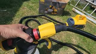Unboxing and first use of WAGNER 690 FLEXIO paint sprayer by first time DIYer