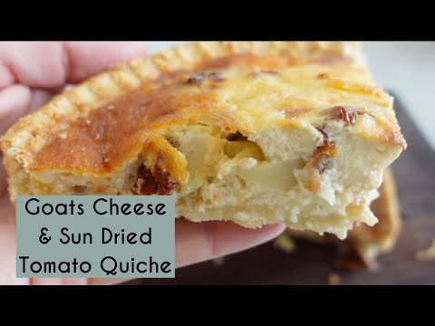 GOATS CHEESE & SUN-DRIED TOMATO QUICHE | EASY COOKING | Kerry Whelpdale