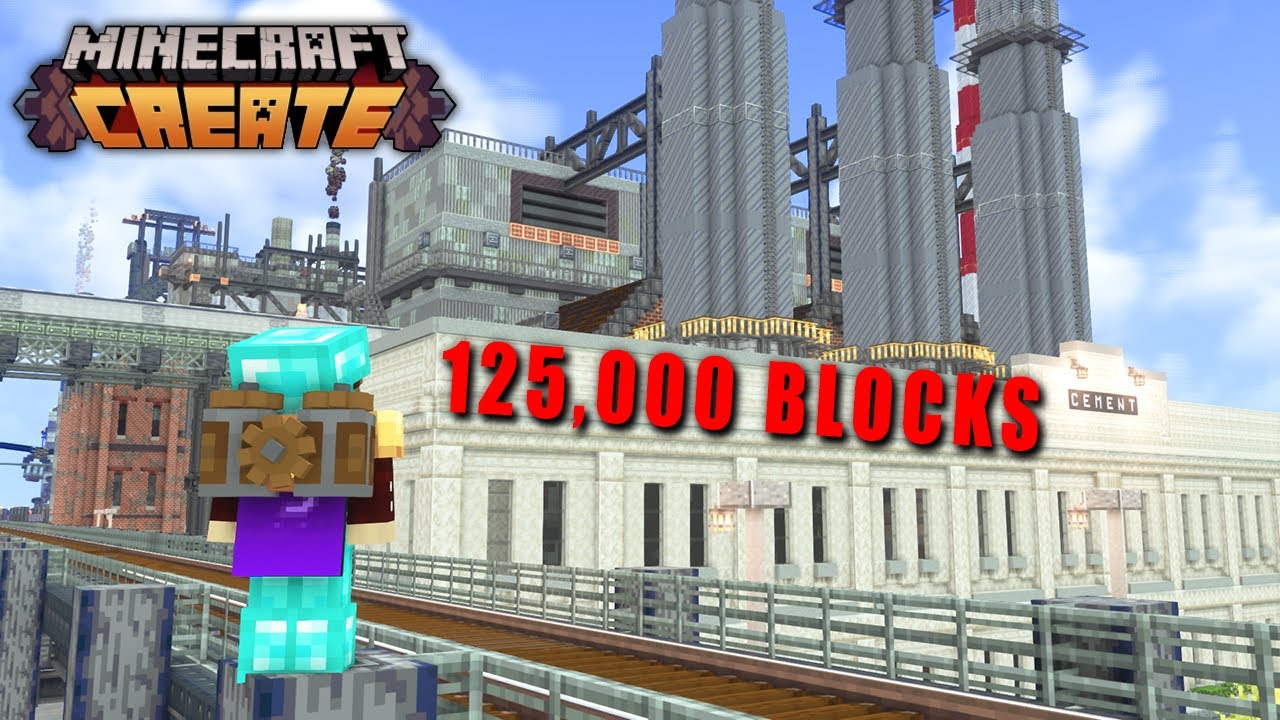 I Built THE BIGGEST Factory in Minecraft Create Mod